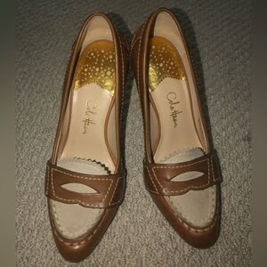 Cole Haan Women's Tan and Cream Loafers